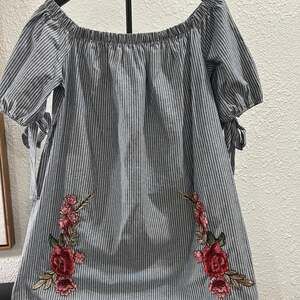 Pink Lemonade Striped Tie Sleeve Short Sleeve Top